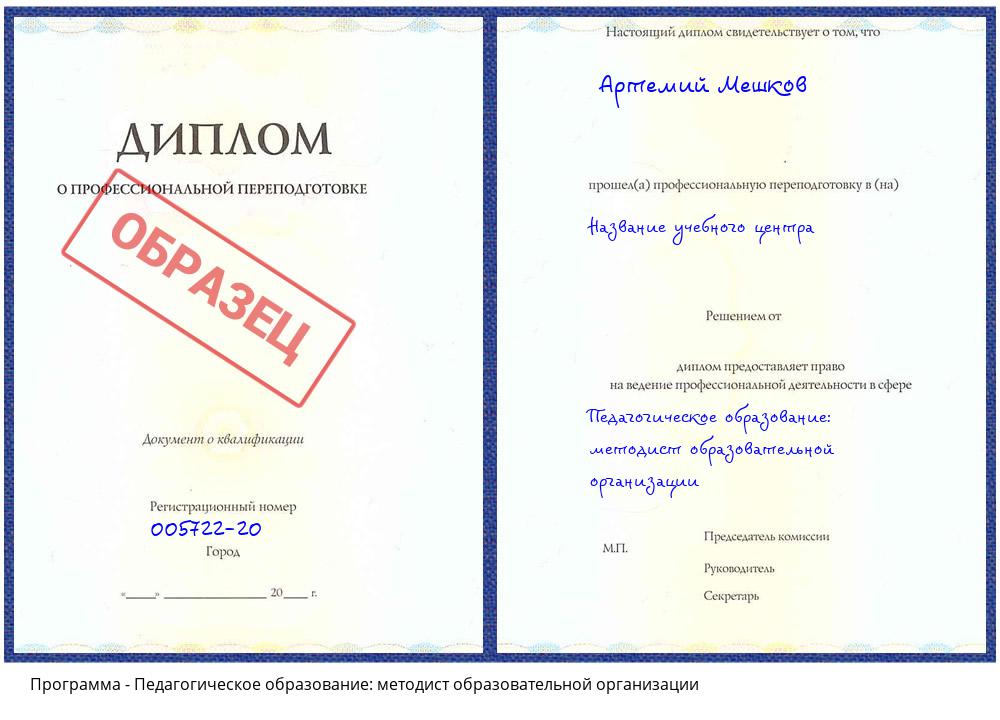 Педагогическое образование: методист образовательной организации Пермь