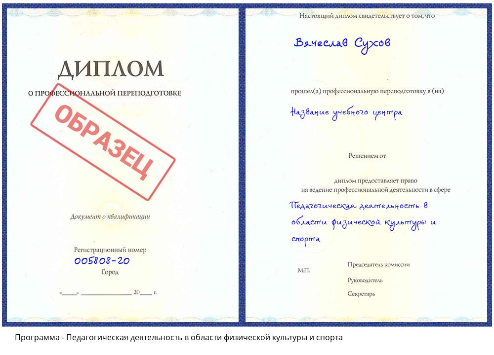 Педагогическая деятельность в области физической культуры и спорта Пермь